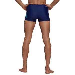 Adidas 3 Bars Swim Shorts Azul S
